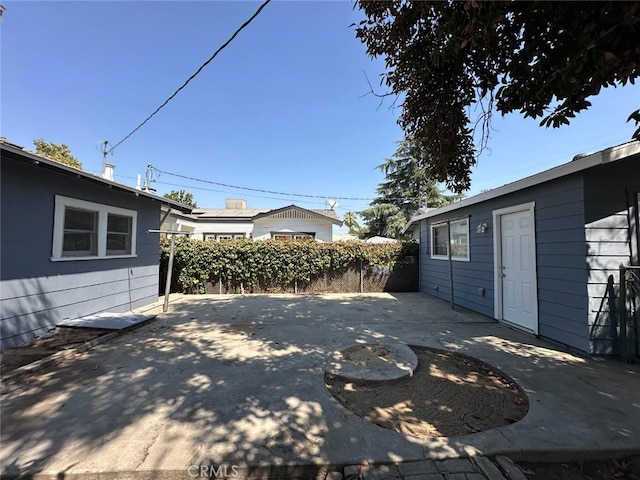 view of yard with a patio area