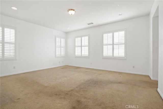 empty room with light carpet