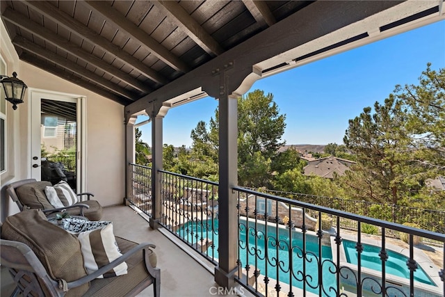 view of balcony