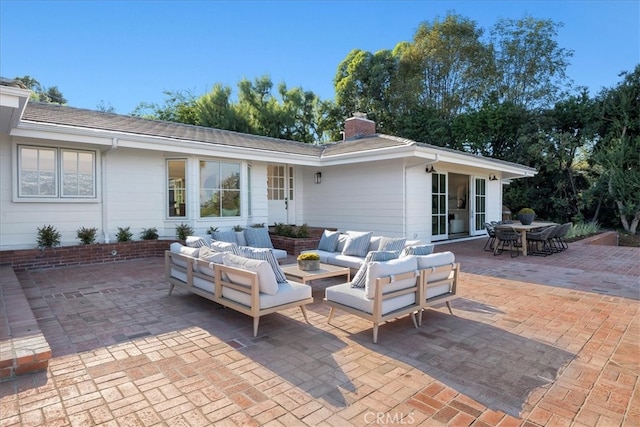 view of patio / terrace featuring an outdoor hangout area