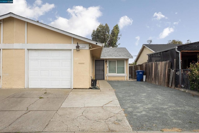 ranch-style house with a garage