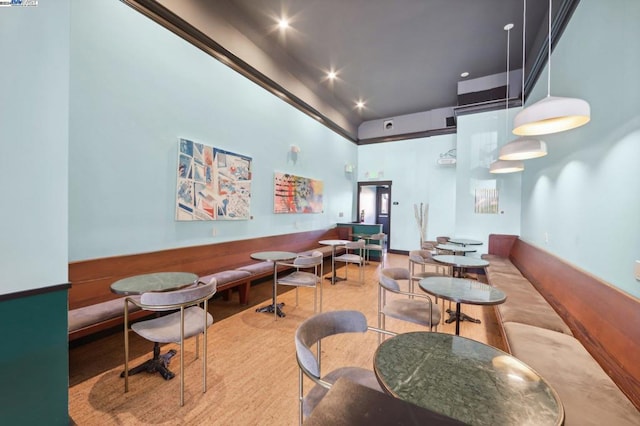 interior space featuring wood-type flooring