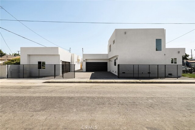 view of property exterior with a garage