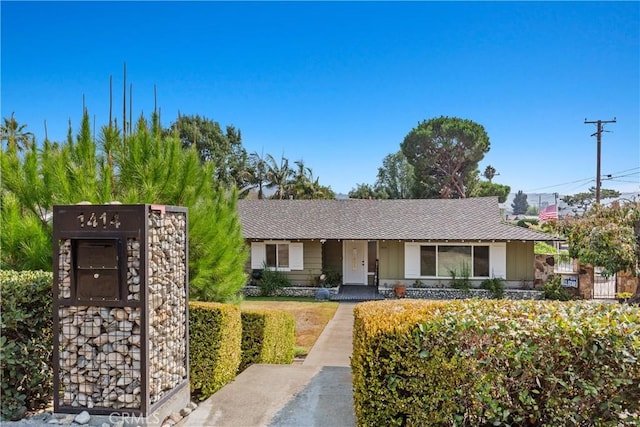 view of ranch-style house