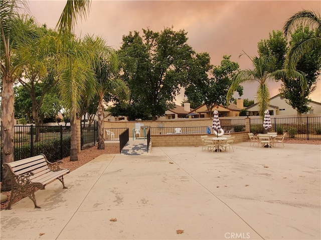 view of home's community featuring a patio area