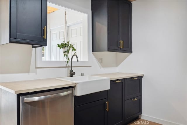 kitchen featuring sink and stainless steel dishwasher