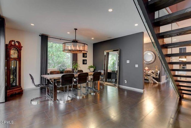 dining space with a wealth of natural light