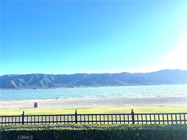 property view of water with a mountain view