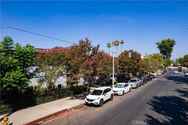 view of vehicle parking