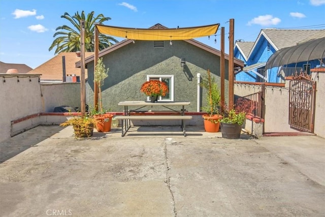 exterior space featuring a patio area