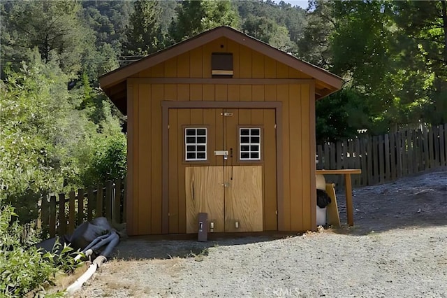 view of outbuilding