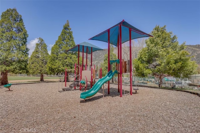 view of jungle gym