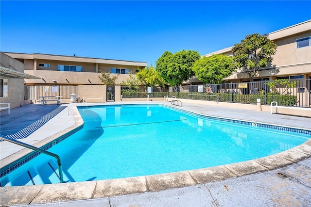 view of pool with a patio