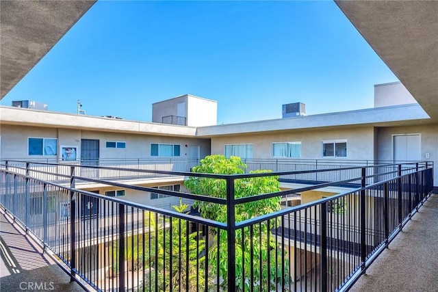 balcony with central AC