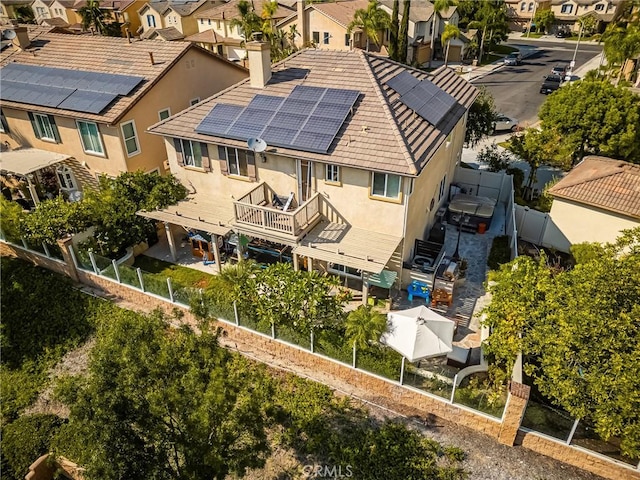 drone / aerial view featuring a residential view