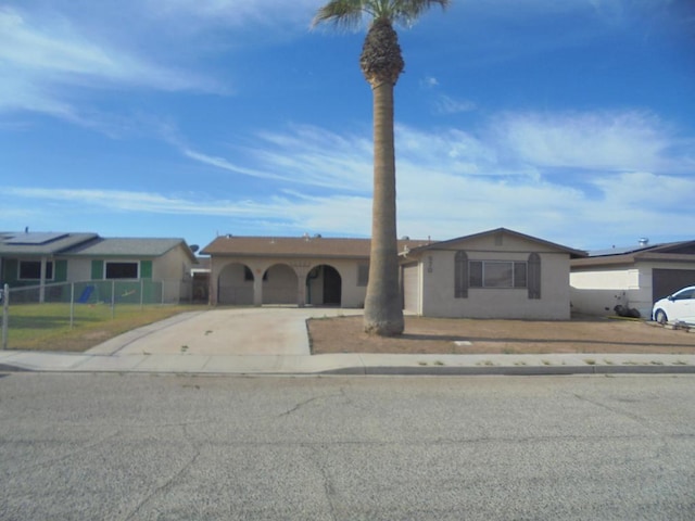 view of ranch-style home