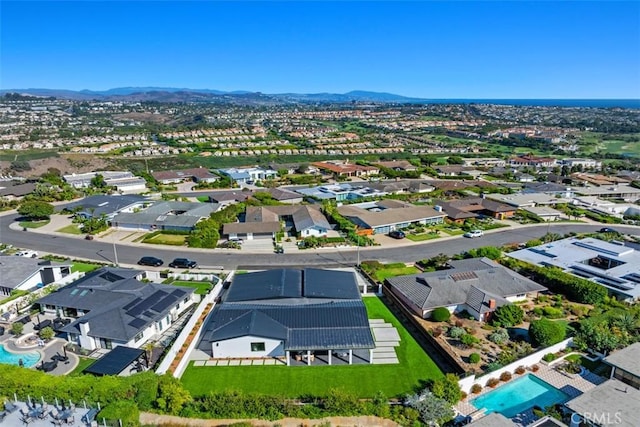 32531 Azores Rd, Dana Point, CA 92629 - aerial perspective of suburban area with a pool and a mountainous background