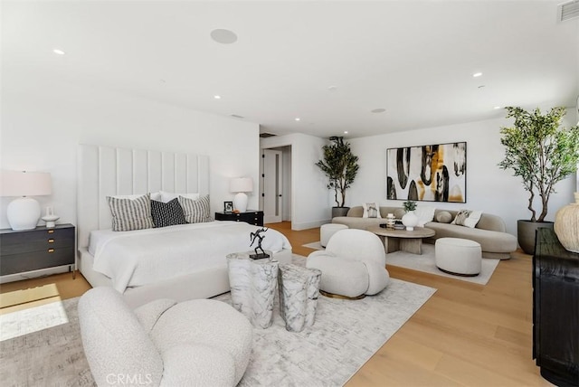 32531 Azores Rd, Dana Point, CA 92629 - bedroom with light wood-style flooring and recessed lighting