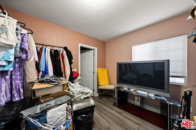 interior space featuring hardwood / wood-style flooring