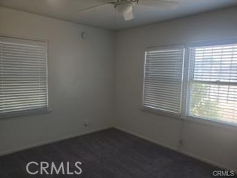 empty room with ceiling fan