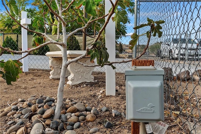 exterior details with fence