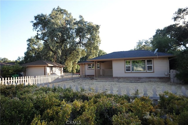 view of front of home