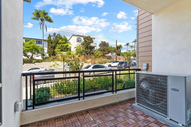 balcony with ac unit