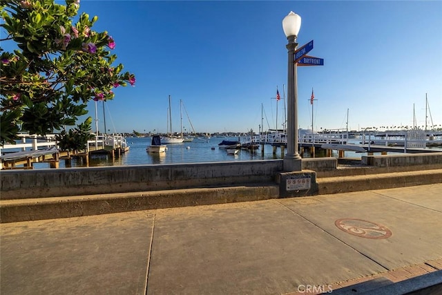 115 Apolena Ave, Newport Beach, CA 92662 - view of home's community featuring a water view, a dock, and view of marina