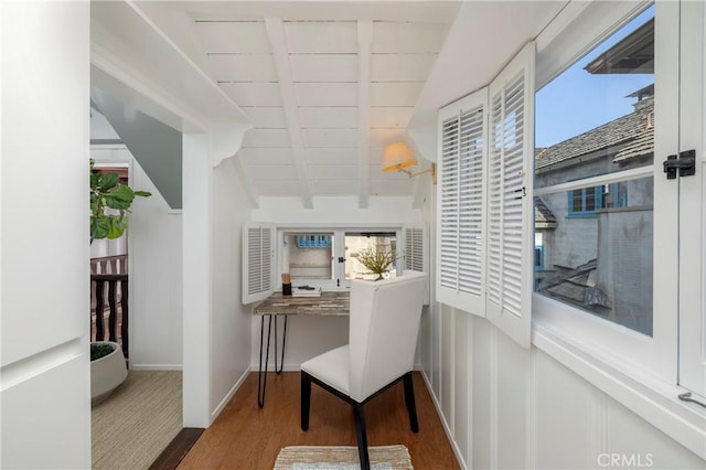 115 Apolena Ave, Newport Beach, CA 92662 - office area featuring wood finished floors and baseboards