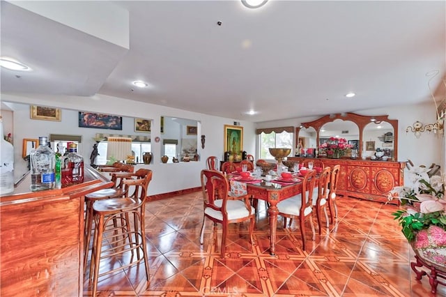 view of dining room