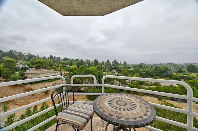 view of balcony