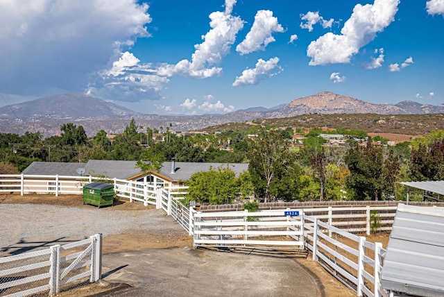 view of mountain feature