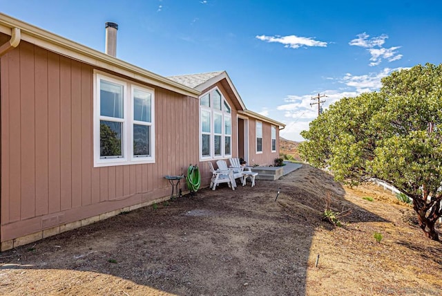 view of home's exterior featuring a patio