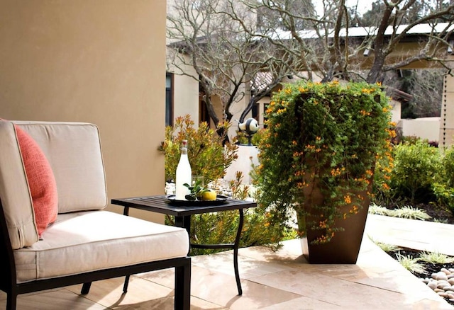 balcony featuring a patio area