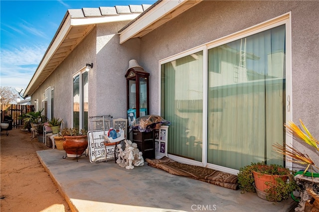 exterior space with a patio