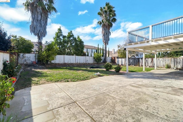 view of patio with a deck