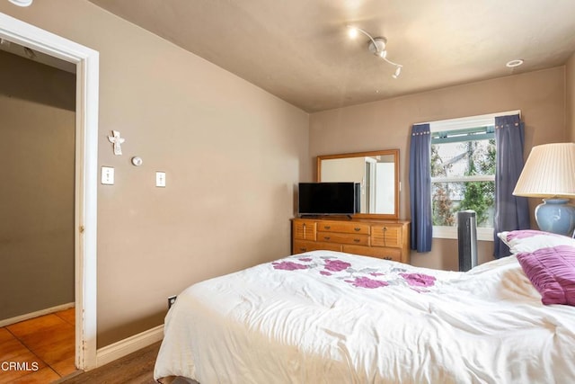 view of tiled bedroom