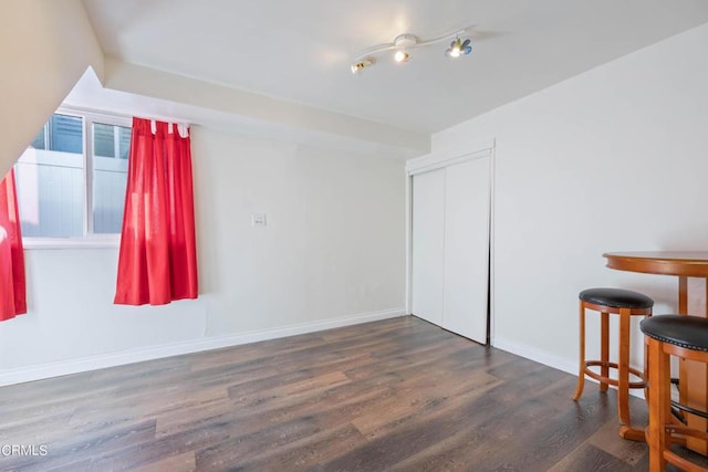 interior space featuring dark hardwood / wood-style floors