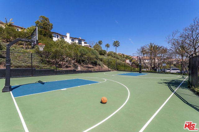 view of sport court