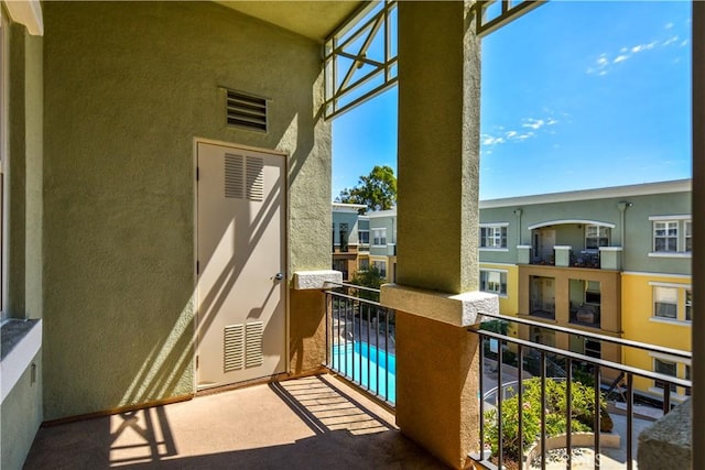 view of balcony