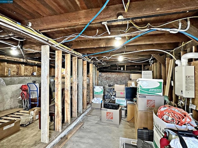 view of basement