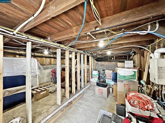 view of basement