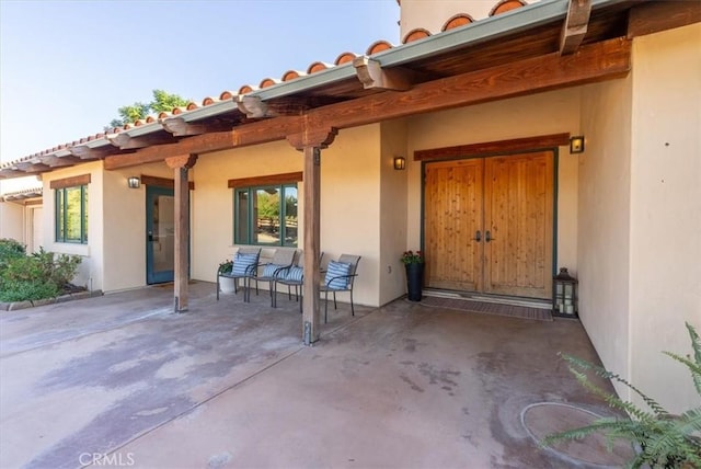 exterior space featuring a patio area