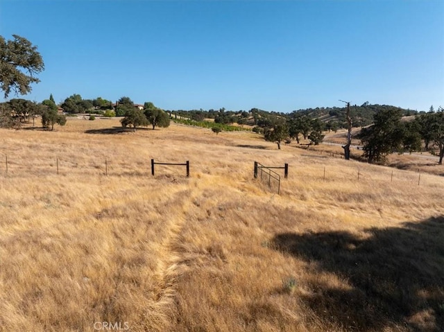 view of nature featuring a rural view