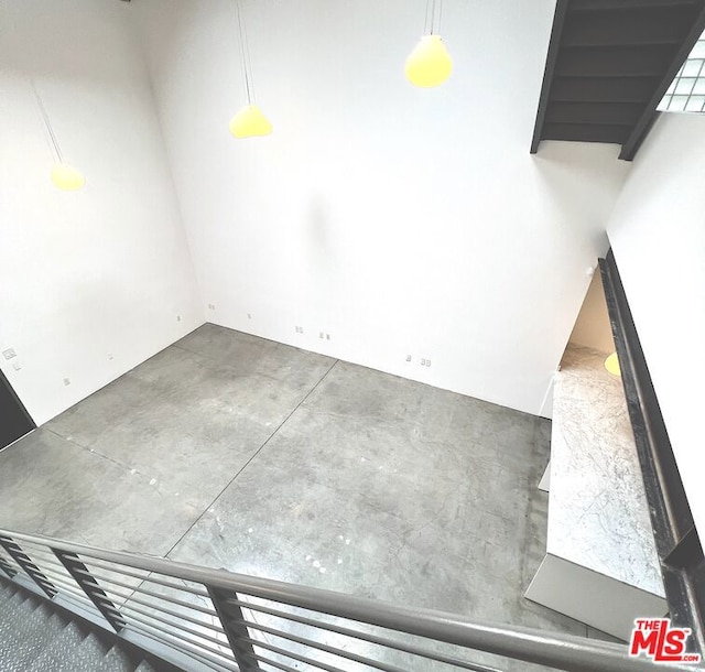 interior space with concrete flooring