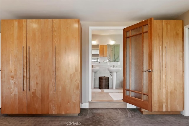 closet featuring sink