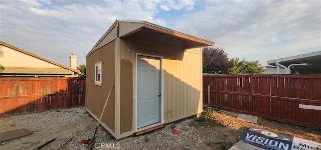 view of outbuilding