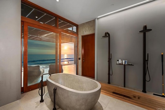 bathroom with a bathing tub