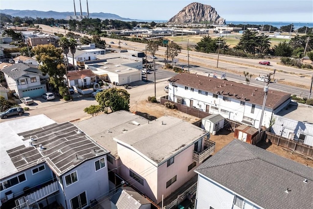 bird's eye view with a mountain view