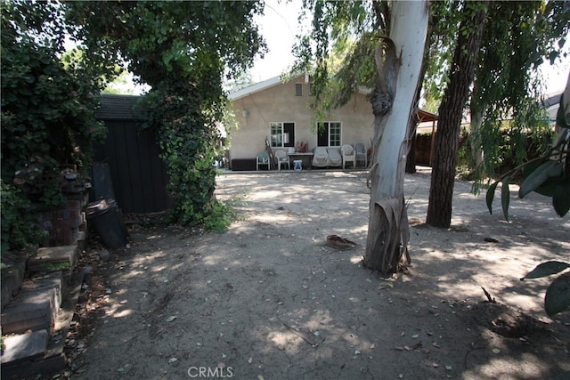 view of yard with a patio area